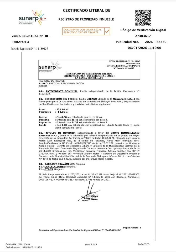 Lote en Tarapoto, San Martín — foto 2